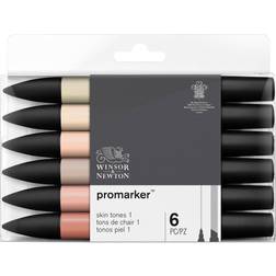 Winsor & Newton Promarker 6 Skin Tones Set 1