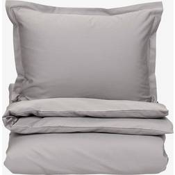 Gant Home Solid Satin Påslakan Grå (210x150cm)