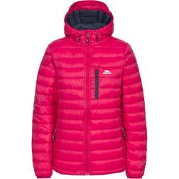 Trespass Arabel W Hooded Down Packaway Jacket - Raspberry