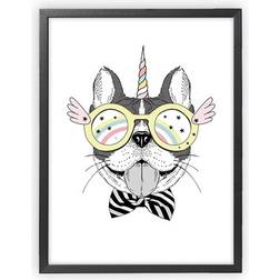 XO Posters Unicorn Dog Poster