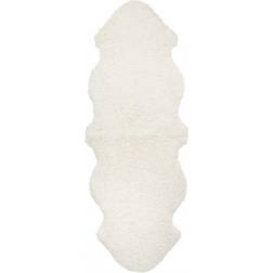 Skinnwille Curly Vit 60x180cm