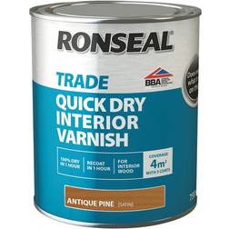 Ronseal Quick Dry Interior Varnish Holzschutzmittel Antique Pine 0.75L