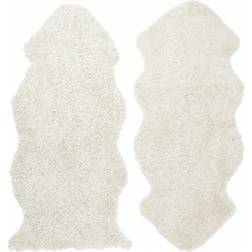 Skinnwille Curly Vit 60x135cm