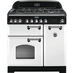 Rangemaster CDL90DFFWH/C Classic Deluxe 90cm Dual Fuel White