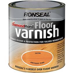 Ronseal Diamond Hard Floor Varnish Wood Protection Antique Pine 2.5L