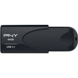 PNY Attaché 4 lecteur USB flash 64 Go USB Type-A 3.2 Gen 1 (3.1 Gen 1) Noir