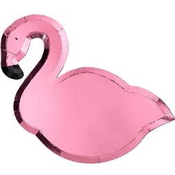 Meri Meri Plates Flamingo Pink 8-pack