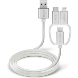 SBS USB A-Lightning/USB B Micro/USB C 1.2m