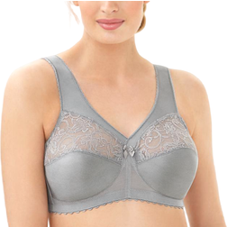 Glamorise Full Figure Support Bra - Soft Gray