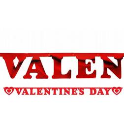 PartyDeco Garlands Valentine's Day Red