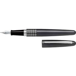 Pilot MR Retro Pop Collection Metallic Gray Houndstooth Ring Medium Nib