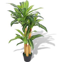 vidaXL Artificial Dracaena Plant with Pot Artificial Plant