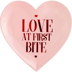 PartyDeco Plates Love Is In The Air - Love at First Bite Pink/Red 6-pack