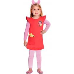 Amscan costume Peppafilles rouge/rose 4-6 ans 3-pièces