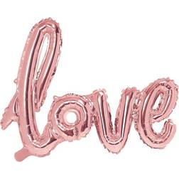 PartyDeco Foil Ballon Love Rose Gold