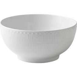 Royal Copenhagen Hvid Halvblonde Skål 24.5cm
