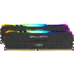 Crucial Ballistix Black RGB LED DDR4 3200MHz 2x8GB (BL2K8G32C16U4BL)