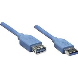 Manhattan SuperSpeed USB A - USB A M-F 3.0 6.6ft