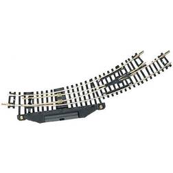 Fleischmann N rails (zonder ballastbed) 22273 Gebogen wissel, Elektrisch, Links 42 194.6 mm, 228.2 mm 1 stuk(s)