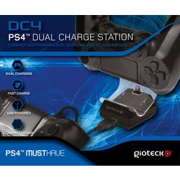 Gioteck PS4 DC4 Dual Charge Station