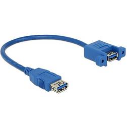 DeLock USB A - USB A (panel) F-F 3.0 0.2m