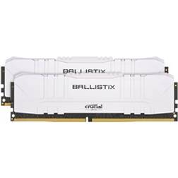 Crucial memoria kit 16 gb (2x8 gb) ddr4 2666 ballistix white cl16