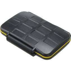 JJC MC-XQDCF5 Water-resistant Anti-shock XQD CF Card Case Camera Memory Card Holder Storage Protector Cover For 3XQD 2CF Cards