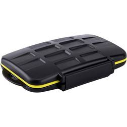 JJC MC-CF4 Water-resistant Holder Storage CF CompactFlash Memory Card Case For 4 PCS CompactFlash (CF)
