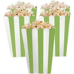 Amscan Popcorn Box Green/White 5-pack