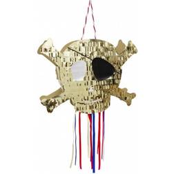 Meri Meri Pull Pinata Tête de Mort Golden Pirate