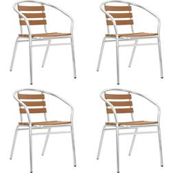 vidaXL 44792 4-pack Silla de jardín para comedor