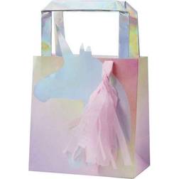 Ginger Ray Gift Bag Unicorn Tassel Pink 5-pack