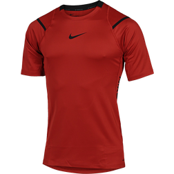 NIKE Pro AeroAdapt Short-Sleeve Top Men - Dune Red/Black