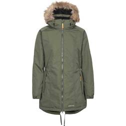 Trespass Parka Para Mujer con Aislamiento de Longitud - Verde/Negro/Marrón