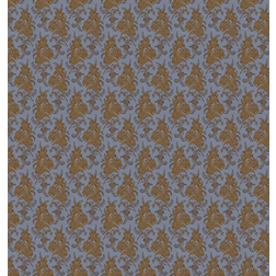Lim & Handtryck Liljor - Blue/Yellow (x122-40)