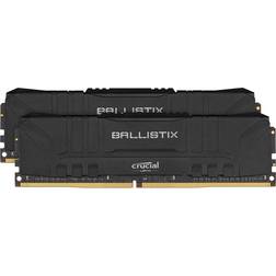 Crucial Ballistix Bl2K8G32C16U4B 3200 Mhz, Ddr4, Dram, Memoria Gaming Kit per Computer Fissi, 16 GB (8 GB X2) Cl16, Nero