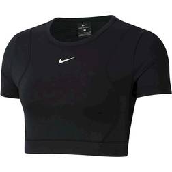 Nike Aeroadpt SS Crop Top - Black