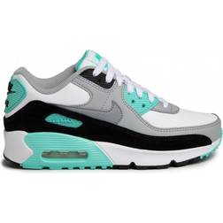 Nike Air Max 90 LTR GS - White/Light Smoke Grey/Hyper Turquoise/Particle Grey