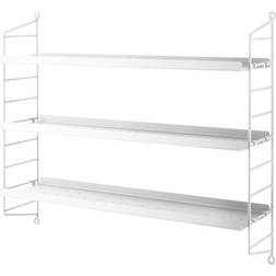 String Metal Pocket Wall Shelf 60cm