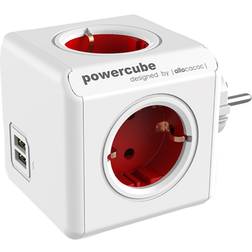 allocacoc PowerCube Original 4-way 2 USB