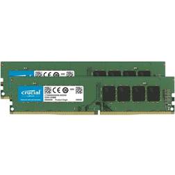 Crucial 64GB Kit (32GBx2) DDR4 2666 MT/s CL19 DIMM 288-Pin Memory CT2K32G4DFD8266