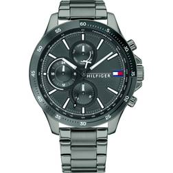 Tommy Hilfiger Hilfiger-Montre Multi-Cadrans pour Homme à movement en Acier inoxydable 1791719 Gris