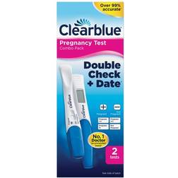 Clearblue Double Check & Date Pregnancy Test 2-pack