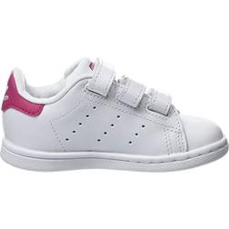 Adidas Infant Stan Smith 3 Straps - Footwear White/Footwear White/Bold Pink