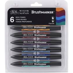 Winsor & Newton Promarker Brush 6 Rich Tones Set