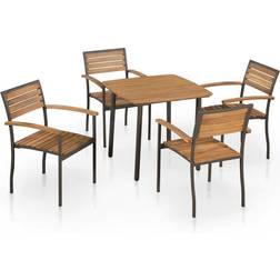 vidaXL 44230 Ensemble repas de patio, 1 Table incluse 4 Chaises