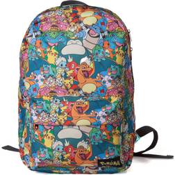 Pokémon Sac à dos pour ordinateur portable All Over Print Bleu Adulte Synthétique Dos