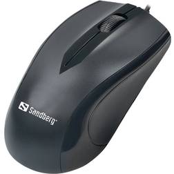 Sandberg USB Mouse 3 Knoppen Zwart