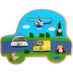 Barbo Toys Gurli Gris Button Transport Puzzle 6 Bitar