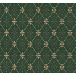 Lim & Handtryck Skogshyddan - Green/Gold (x111-54)